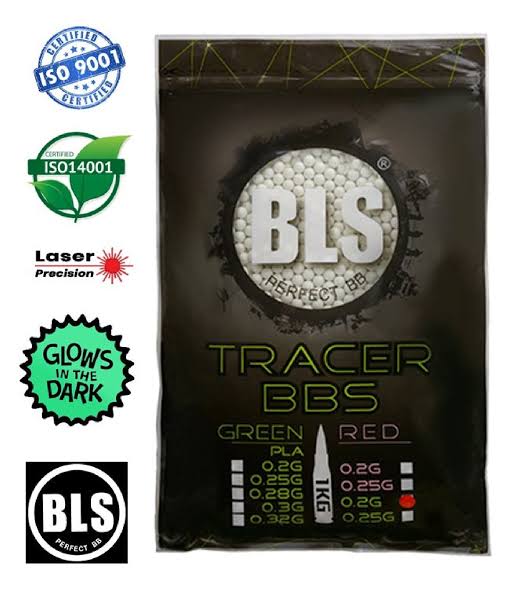 BLS Perfect 0.20g Tracer Green 5000adet Yeşil Airsoft BB 1KG